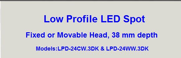 Low Profile LED Spot For Automotive